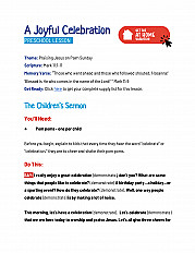 A Joyful Celebration - Preschool Lesson