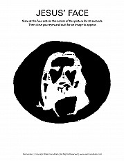 Jesus Face Elementary Handout