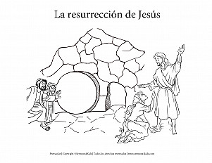 La Resurrección de Jesús - Preescolar hoja de actividad
