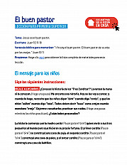 El buen pastor - Lección para primaria superior