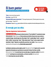 El buen pastor - Lección para preescolar