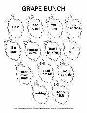 Grape Bunch - Upper Elementary Handout