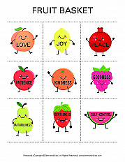 Fruit Basket - Preschool Handout