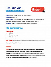 The True Vine -  LOWER Elementary Lesson