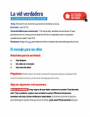 La vid verdadera Lección para primaria inferior