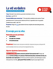 La vid verdadera Lección para preescolar