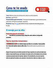 Como te he amado - Lección para primaria inferior