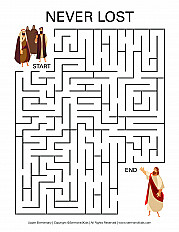 Never Lost - Upper Elementary Maze Handout