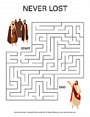 Never Lost - Lower Elementary Maze Handout