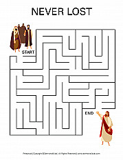 Never Lost - Preschool Maze Handout