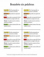 Brazalete sin palabras - Primaria superior hoja de actividad