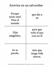 Aterriza en un salvavidas - Primaria superior hoja de actividad