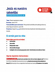 Jesús es nuestro salvavidas - Lección para preescolar