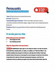 Pentecostés - Lección para primaria superior