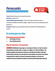 Pentecostés - Lección para primaria inferior