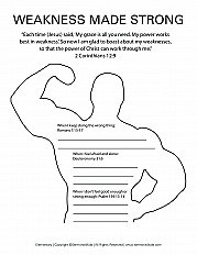 Weakness Made Strong - Elementary handout