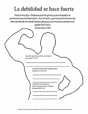 La debilidad se hace fuerte - Primaria hoja de actividad