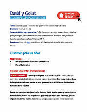 David y Goliat - Lección para primaria inferior