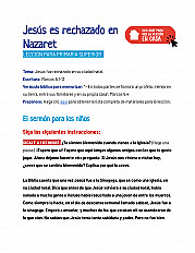 Jesús es rechazado en Nazaret - Lección para primaria superior