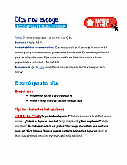 Dios nos escoge - Lección para primaria inferior
