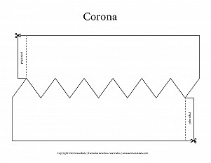 Corona - preescolar hoja