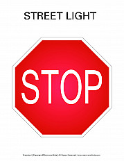 Street Light - Preschool Handout