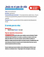 Jesús es el pan de vida - Lección para primaria superior