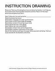 Instruction Drawing - Lower Elementary Handout