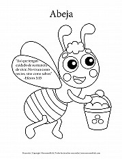 Abeja - Preescolar Hoja de actividad