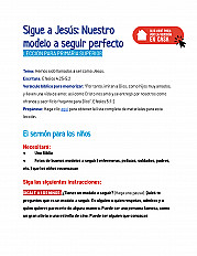 Sigue a Jesús Nuestro modelo a seguir perfecto - Lección para primaria superior