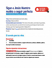 Sigue a Jesús Nuestro modelo a seguir perfecto - Lección para primaria inferior
