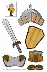 Las piezas de la armadura La armadura de Dios - Hoja de actividad