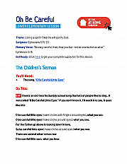 Oh Be Careful -  LOWER Elementary Lesson