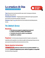 La armadura de Dios - Lección para preescolar