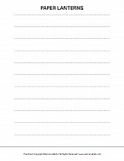 Paper Lanterns - Upper Elementary Handout