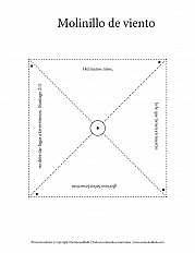 Molinillo de viento - Hoja de actividad para primaria inferior