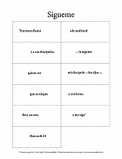 Sígueme - Hoja de actividad