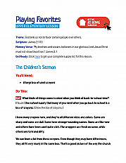 Playing Favorite -  UPPER Elementary Lesson