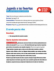 Jugando a los favoritos - Lección para primaria superior