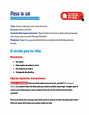 Pasa la sal - Lección para preescolar