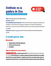 Deléitate en la palabra de Dios - Lección para primaria superior