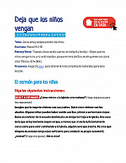 Deja que los niños vengan - Lección para primaria superior