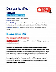 Deja que los niños vengan - Lección para preescolar