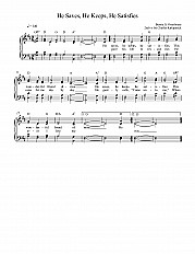 He Saves, He Keeps, He Satisfies