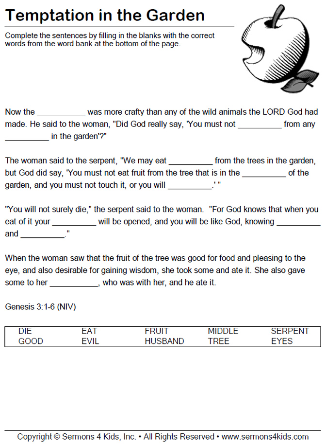 Adam and Eve Are Tempted