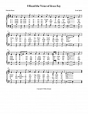 I Heard the Voice of Jesus Say