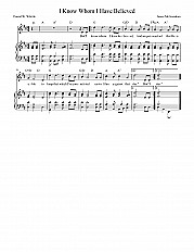 I Know Whom I Have Believed