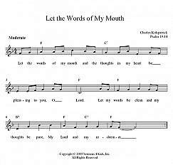 Let the Words of My Mouth