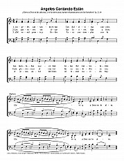 Angeles cantando están