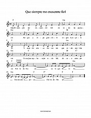 Que siempre me encuentre fiel